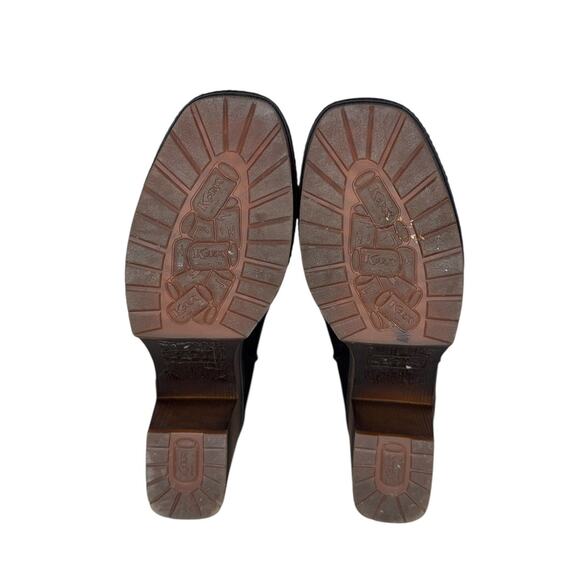 Korks Kork Ease Robin Black Faux Leather Platform Chunky Boots Booties Size 8 - Picture 10 of 10